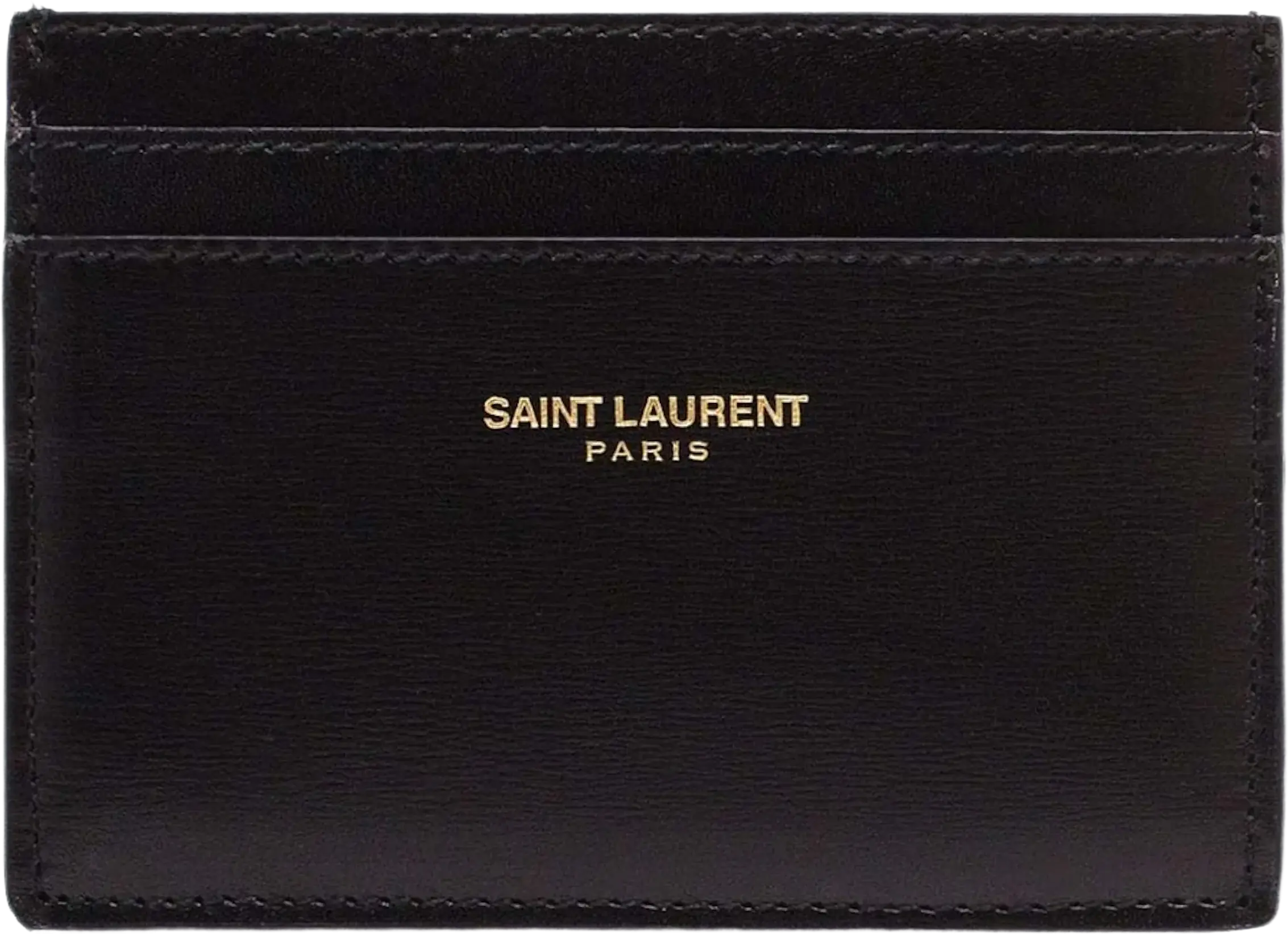 Saint Laurent Card Case in Smooth Leather Black